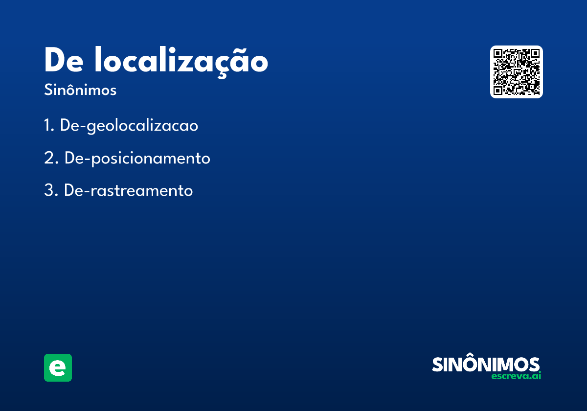 de localização