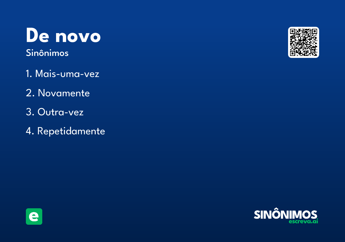 de novo
