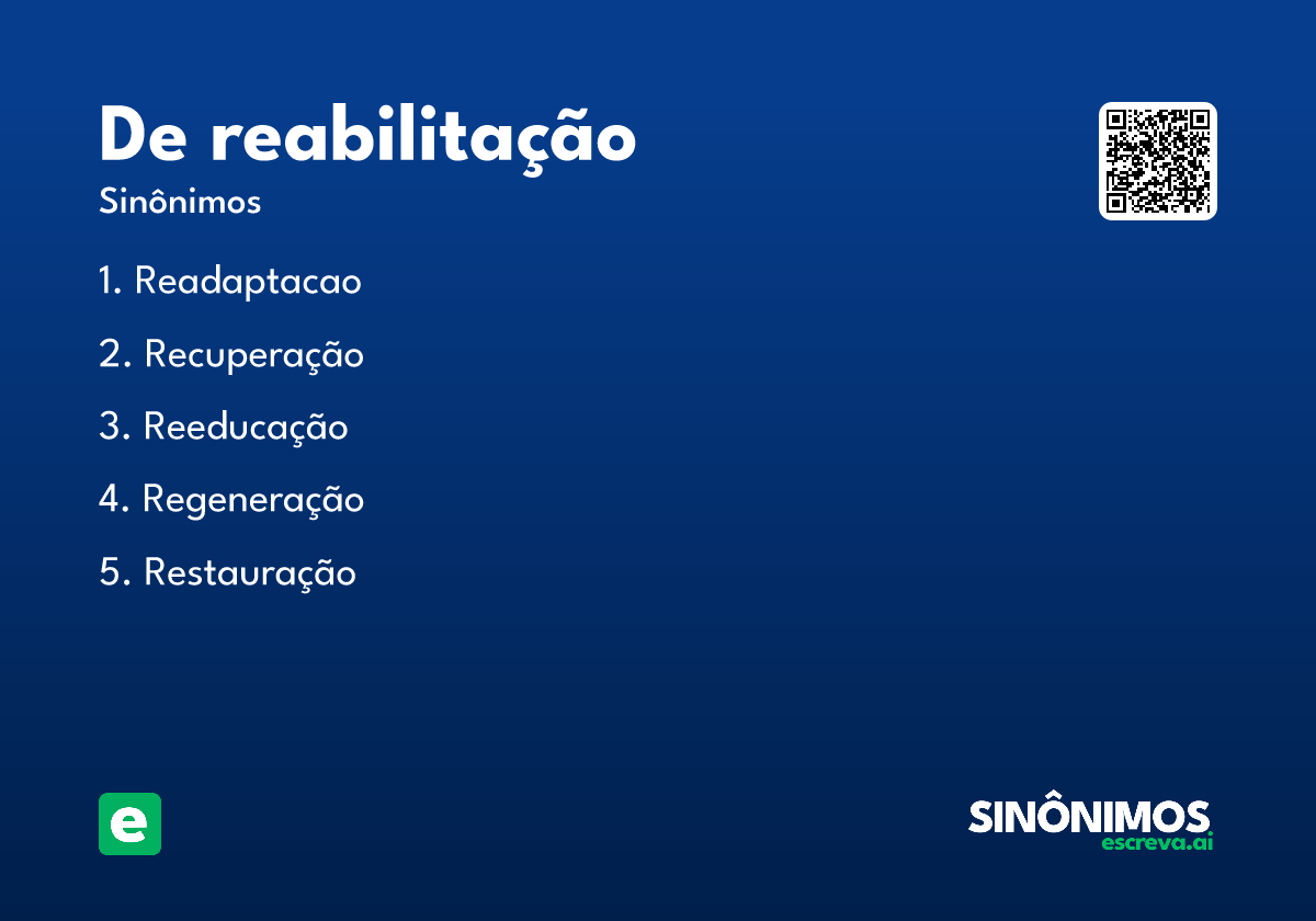 de reabilitação