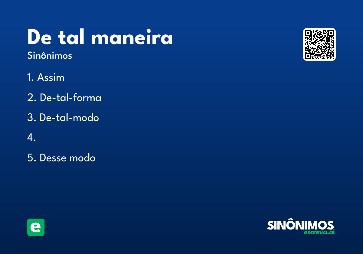 de tal maneira