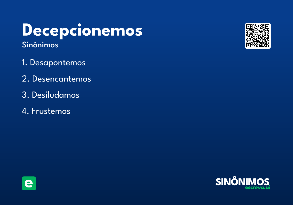 decepcionemos