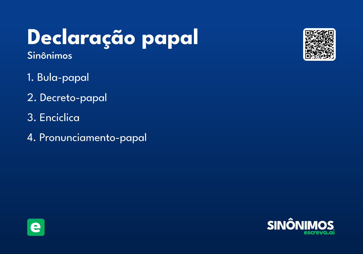 declaração papal