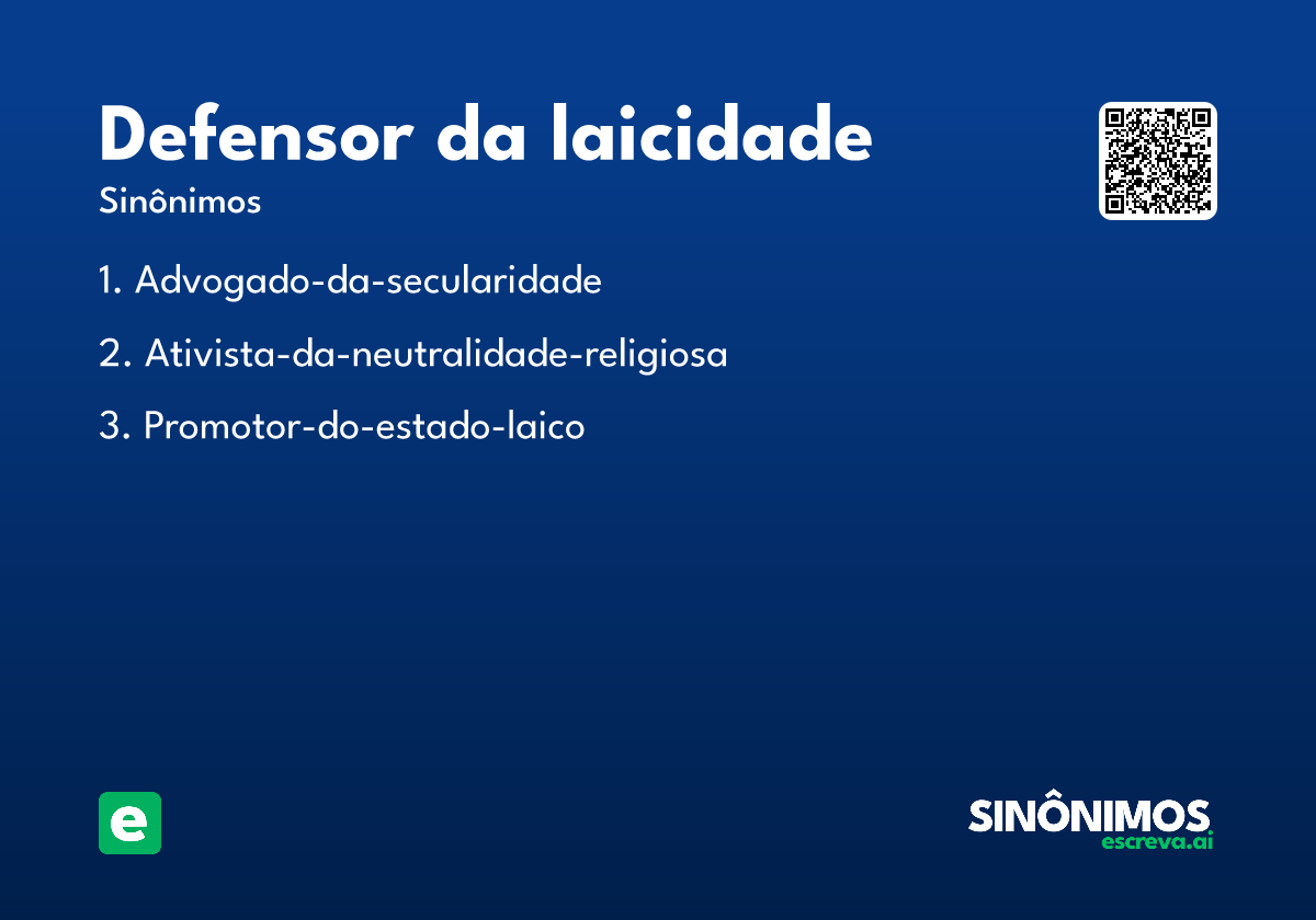 defensor da laicidade