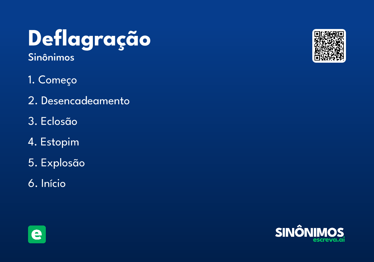 deflagração