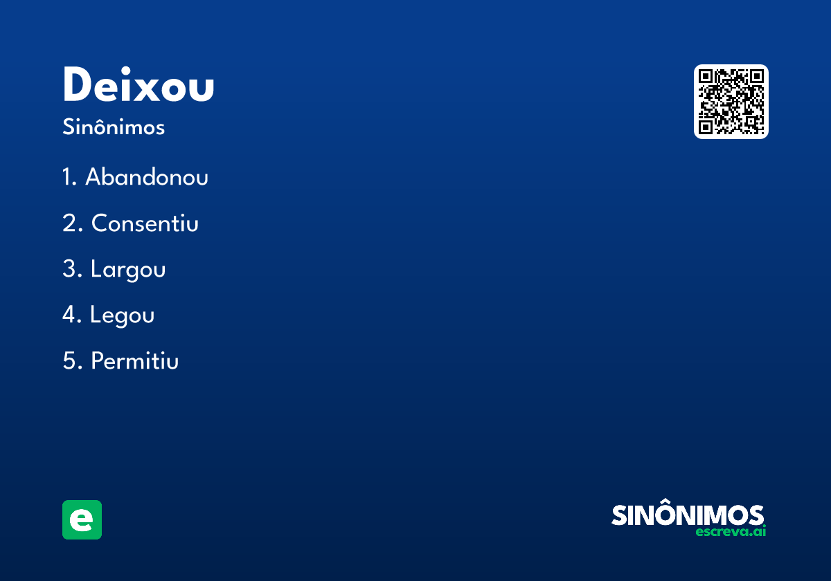 deixou