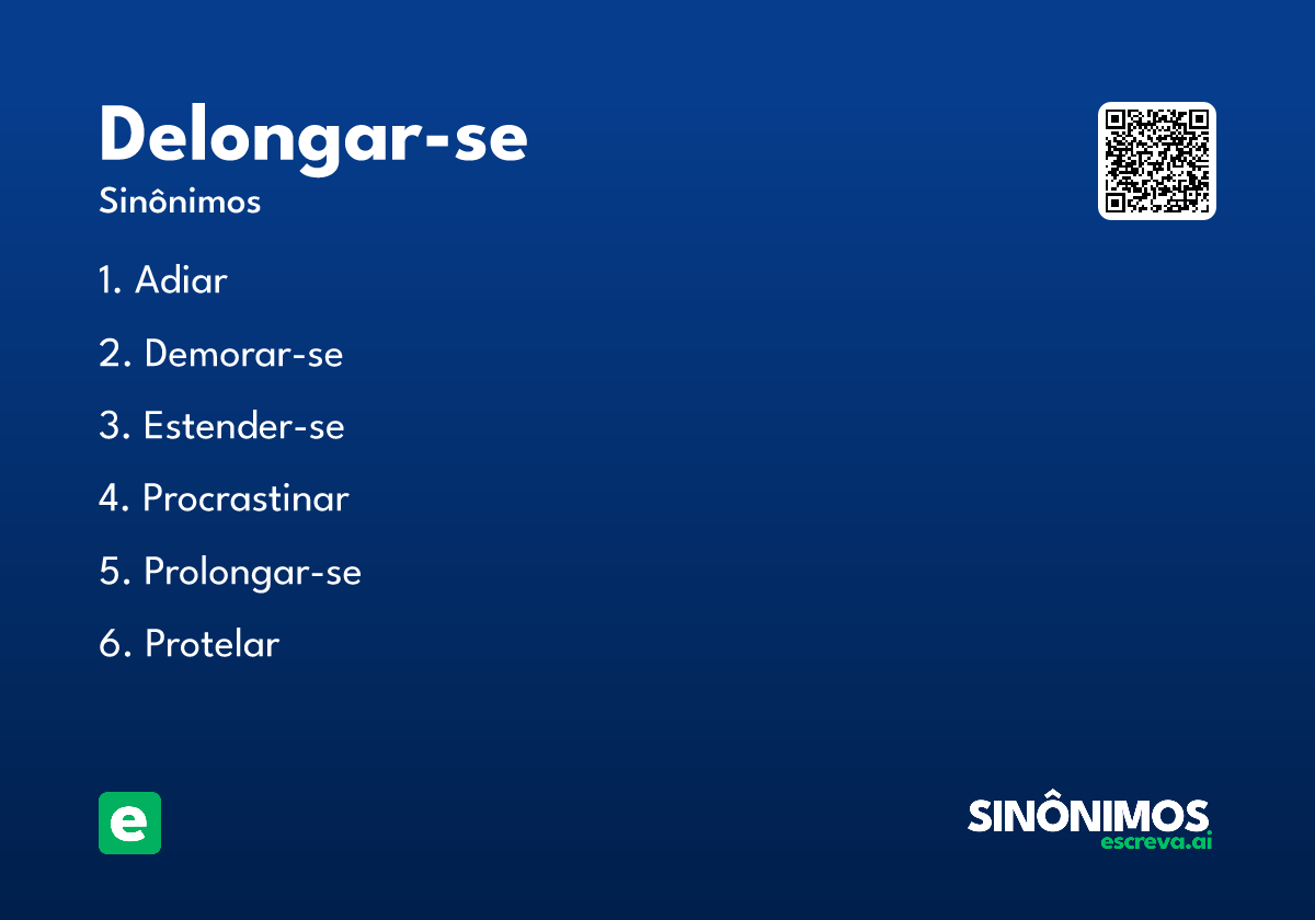 delongar-se