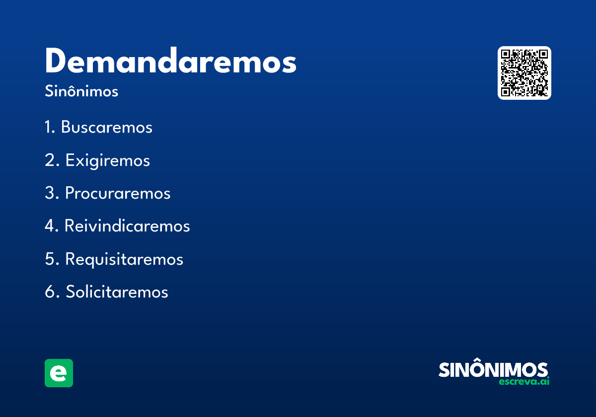 demandaremos