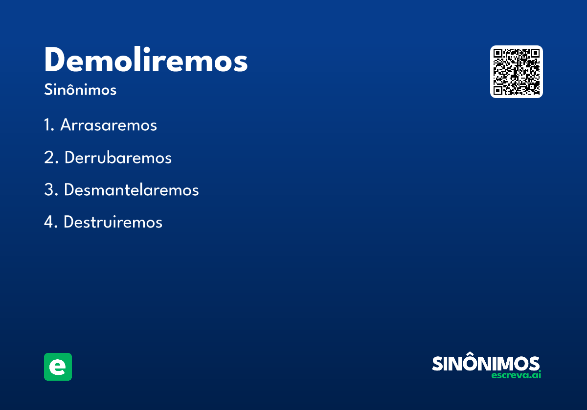 demoliremos