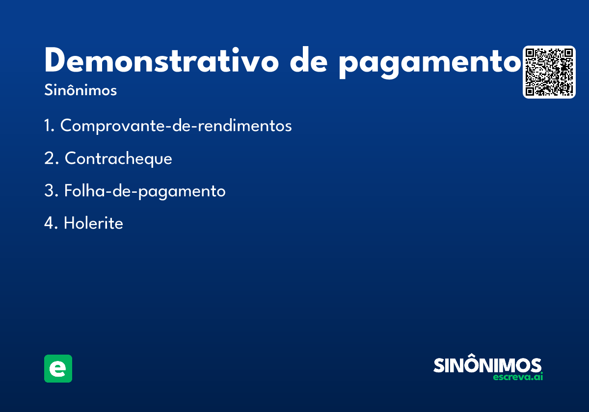 demonstrativo de pagamento