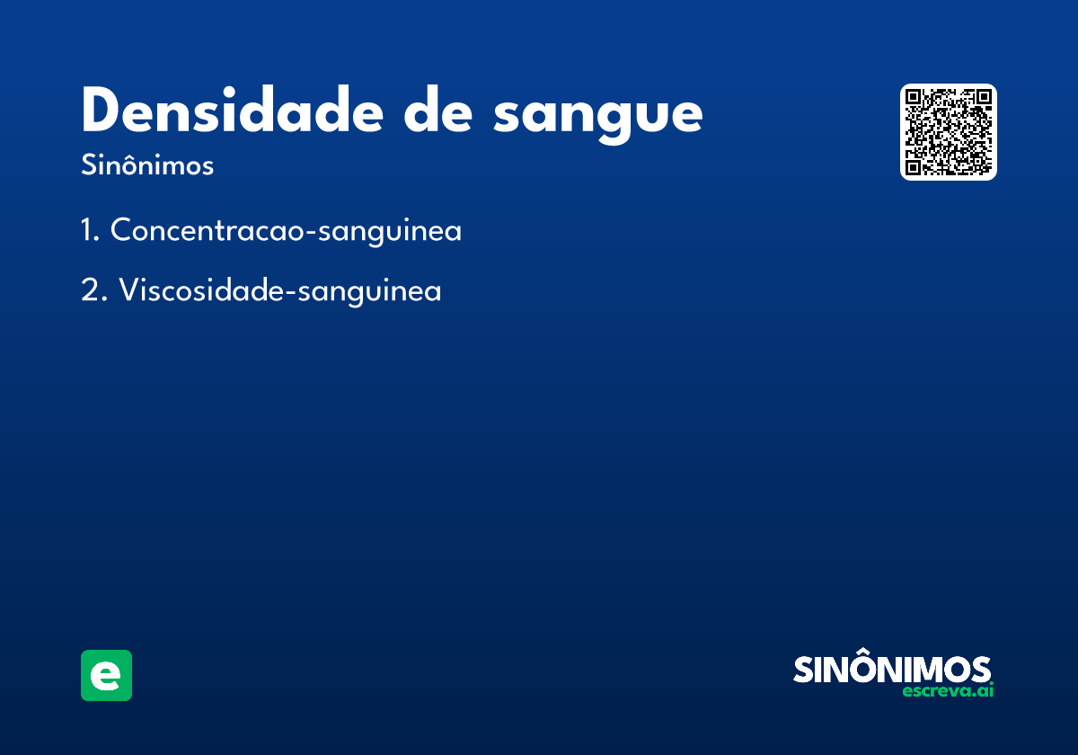 densidade de sangue