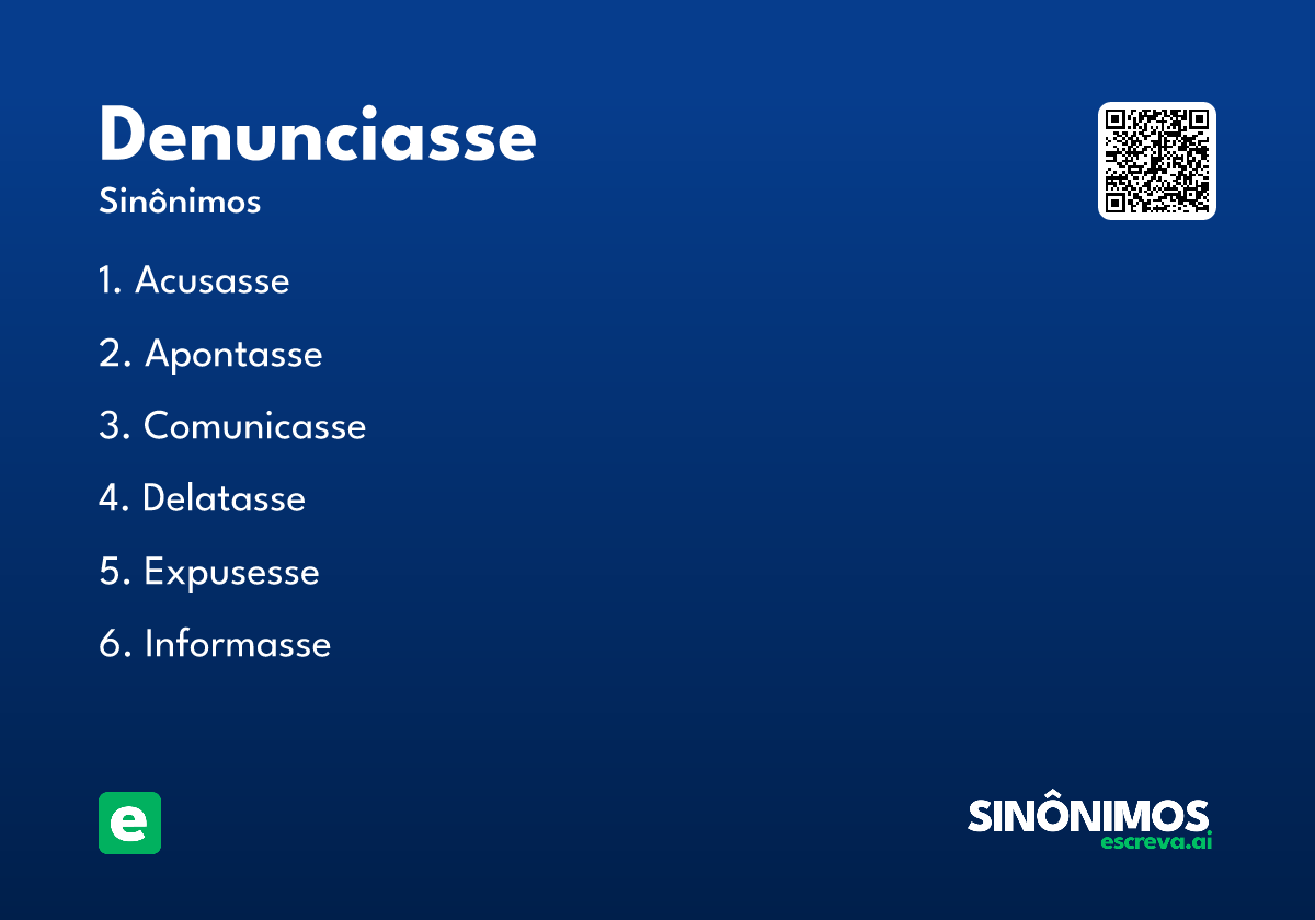 denunciasse