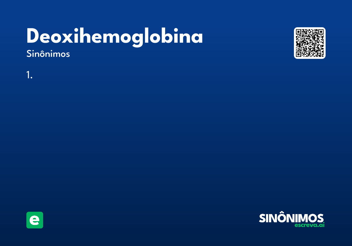 deoxihemoglobina