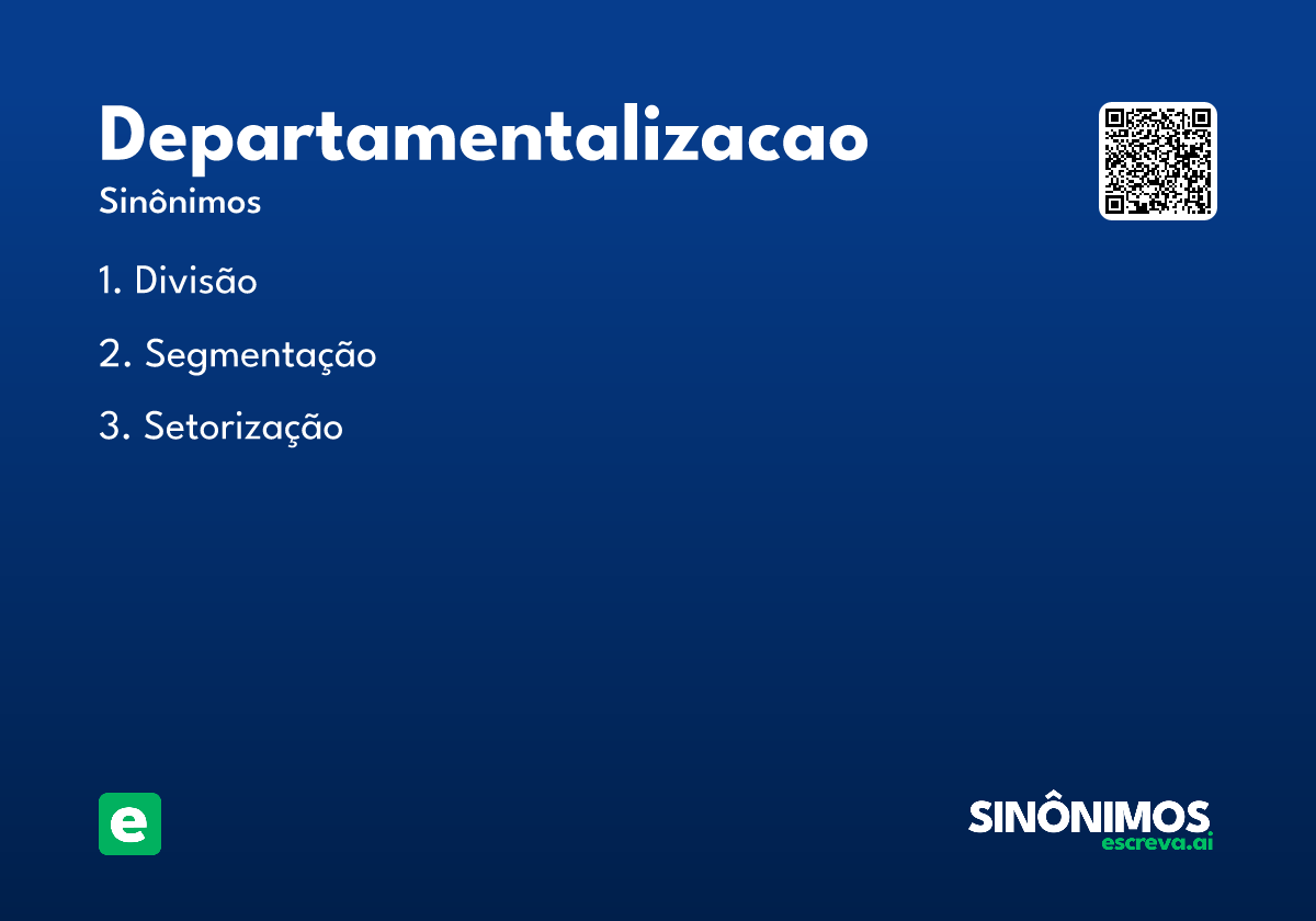 departamentalizacao