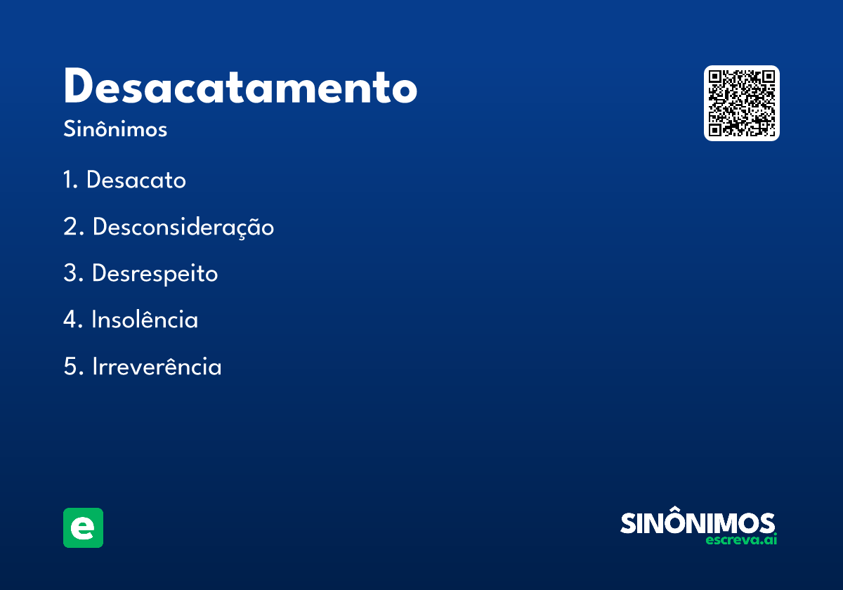 desacatamento