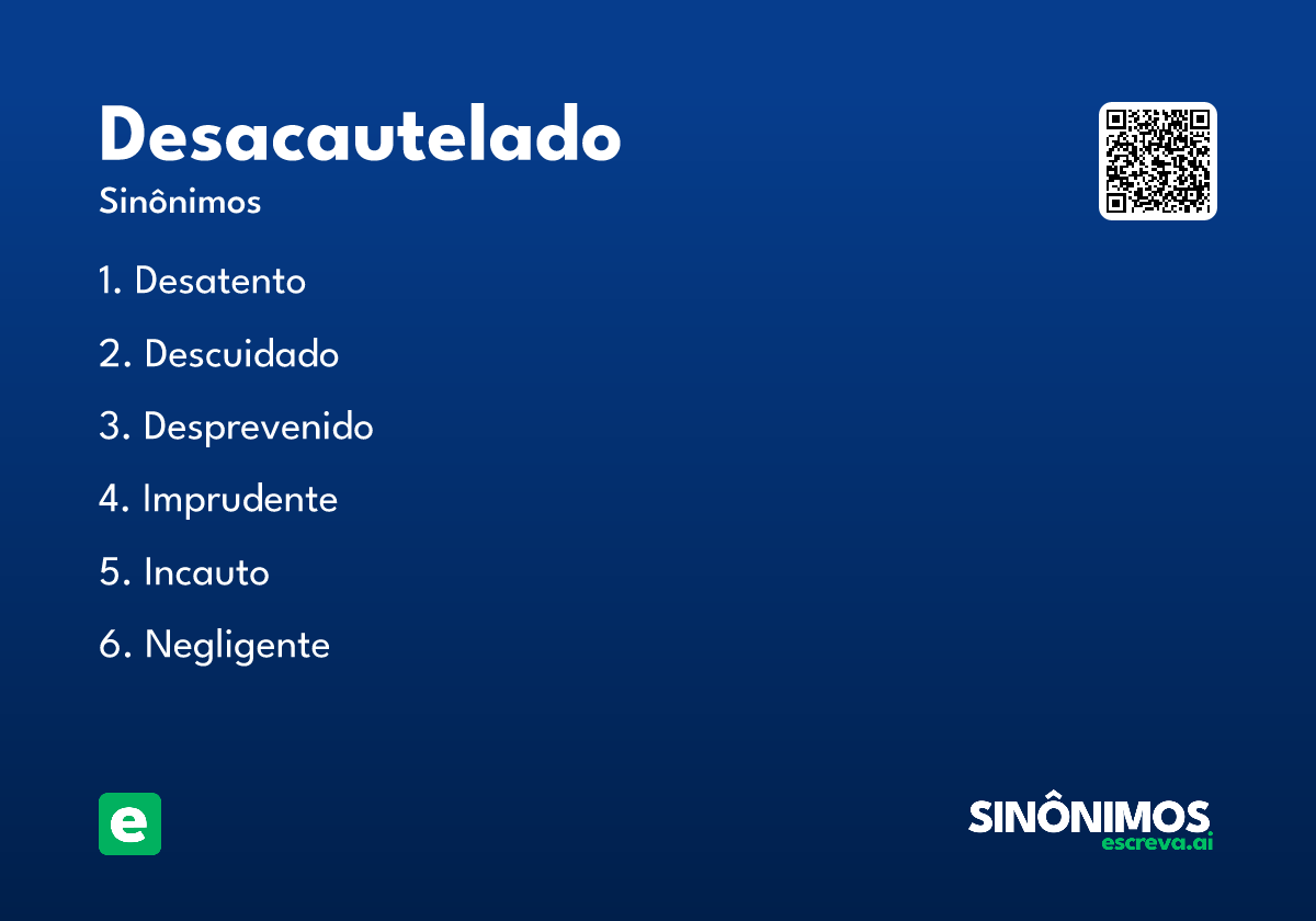desacautelado
