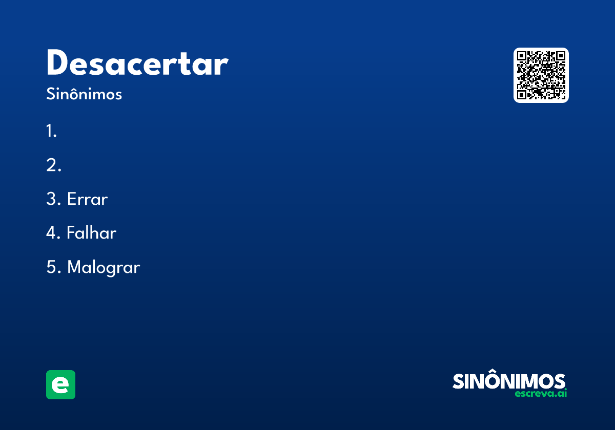 desacertar