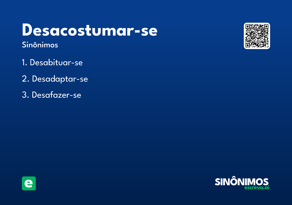 desacostumar-se