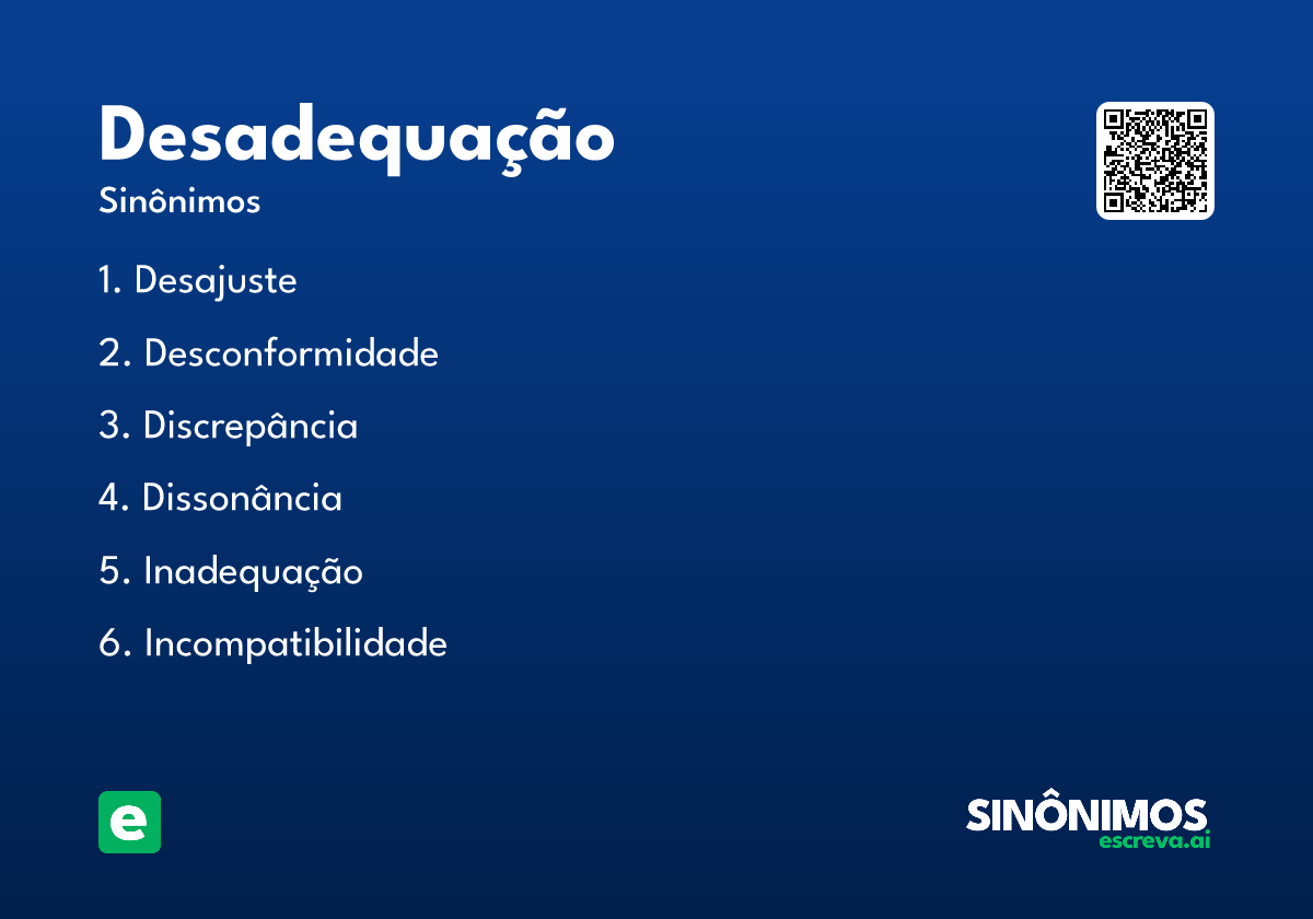 desadequação