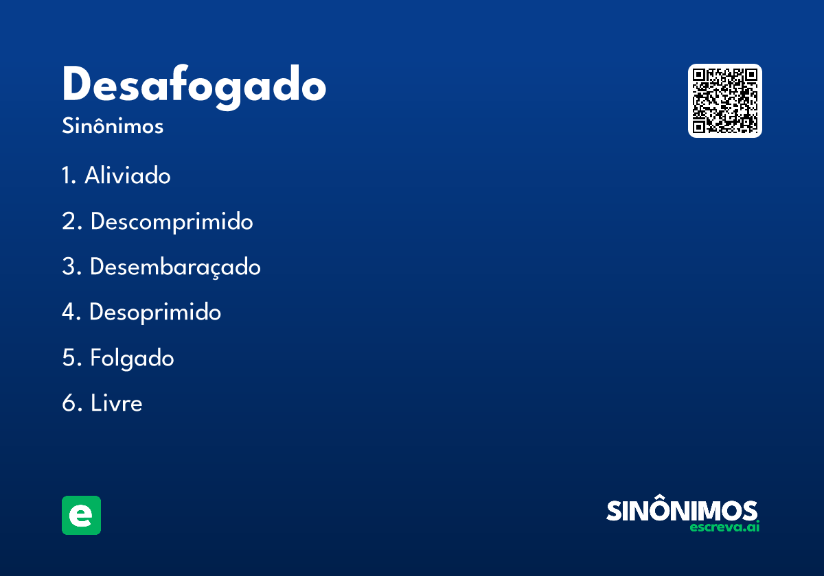 desafogado