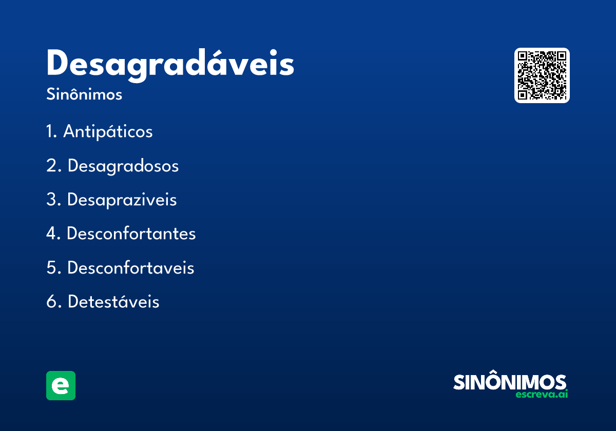 desagradáveis