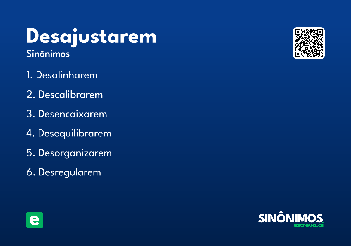 desajustarem