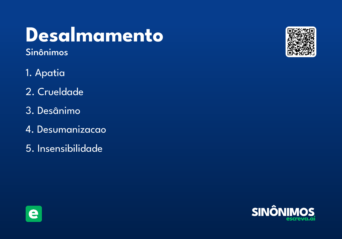 desalmamento