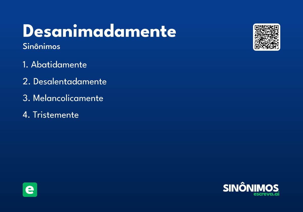 desanimadamente