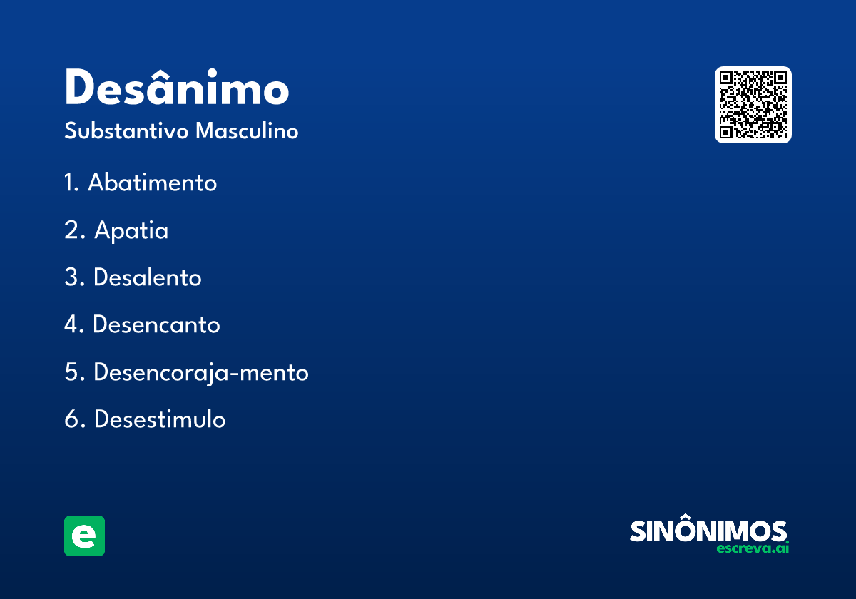 desânimo