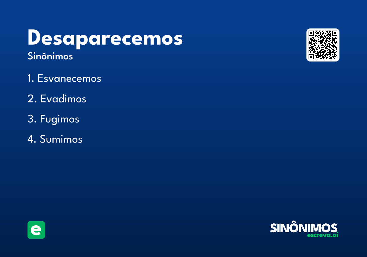 desaparecemos