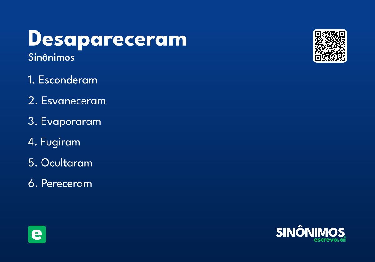 desapareceram