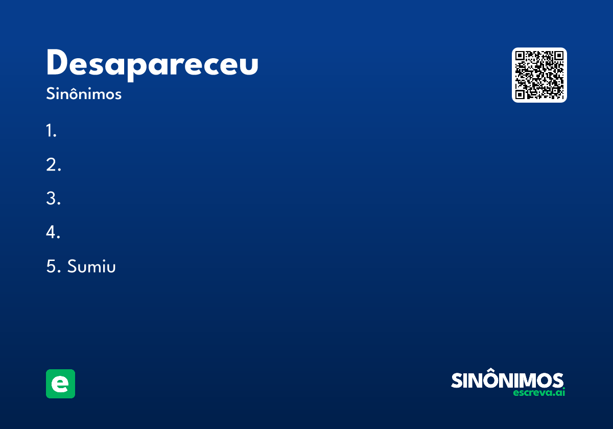 desapareceu