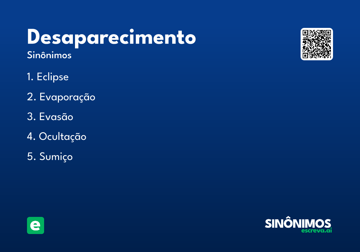 desaparecimento