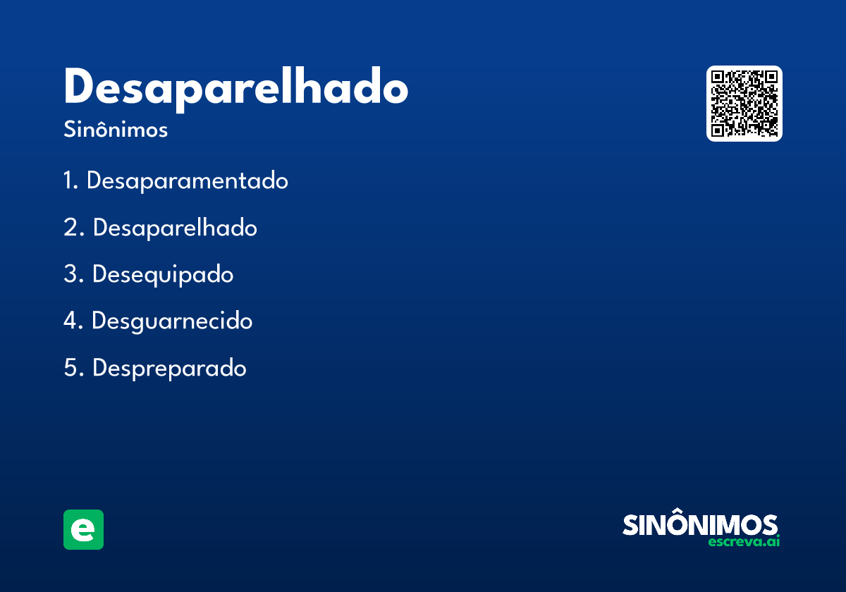 desaparelhado