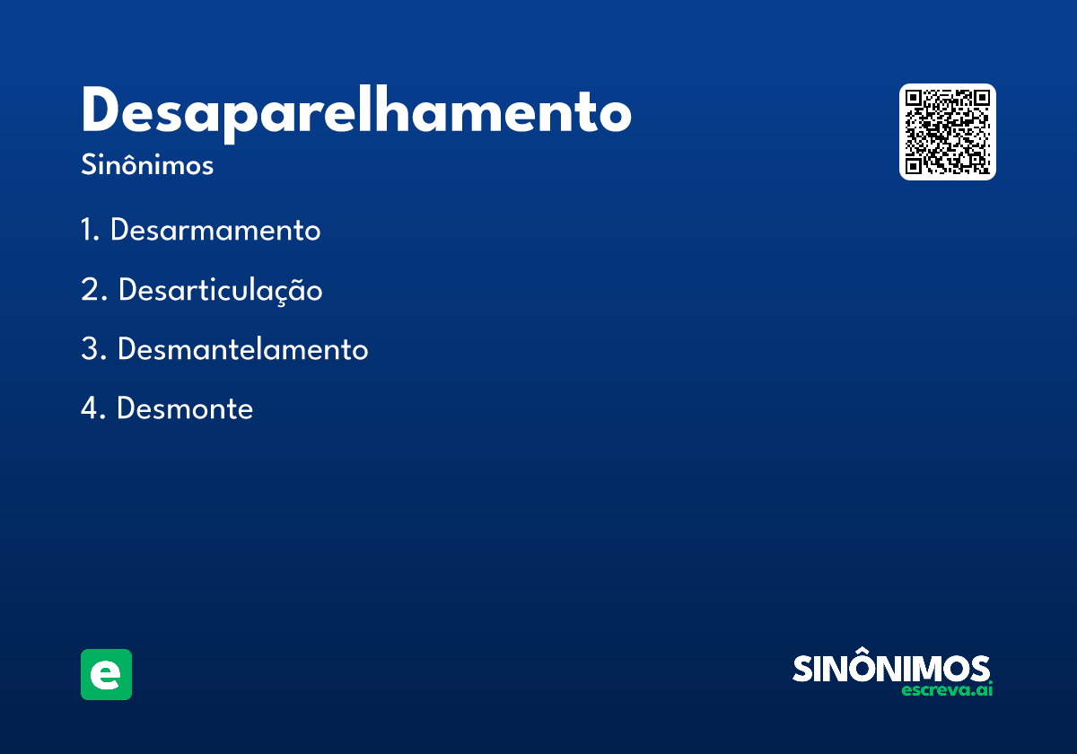 desaparelhamento
