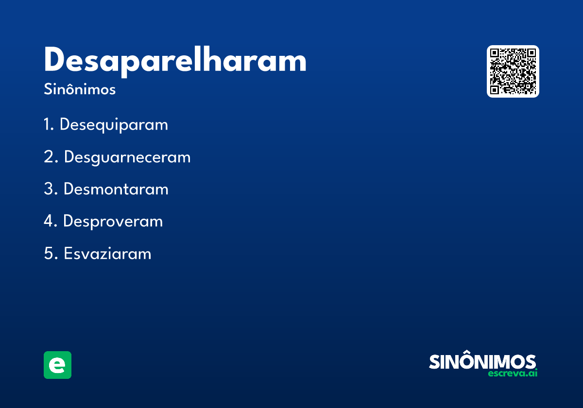 desaparelharam