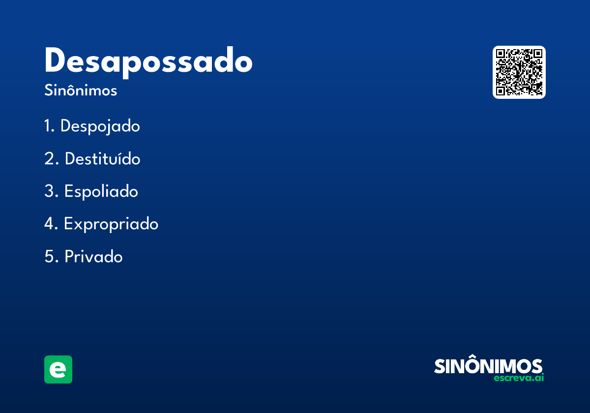 desapossado