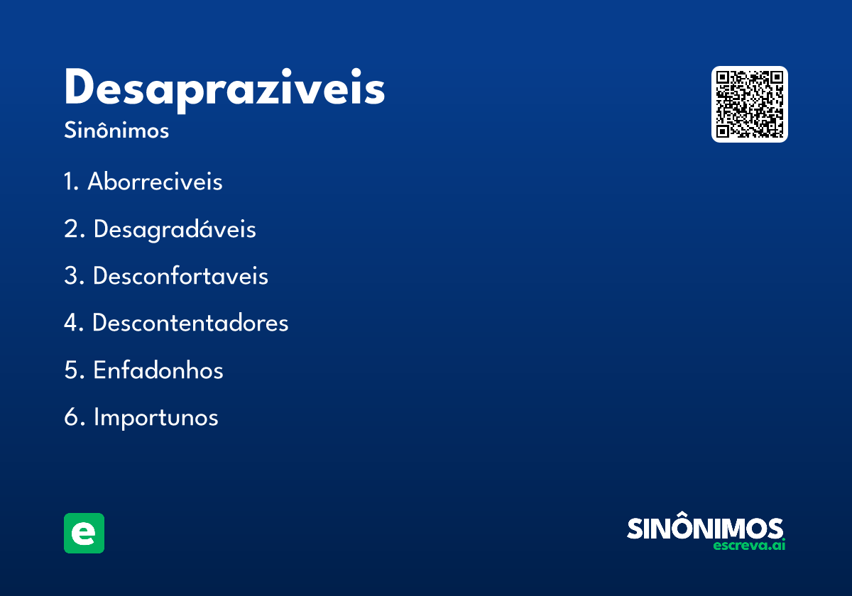 desapraziveis