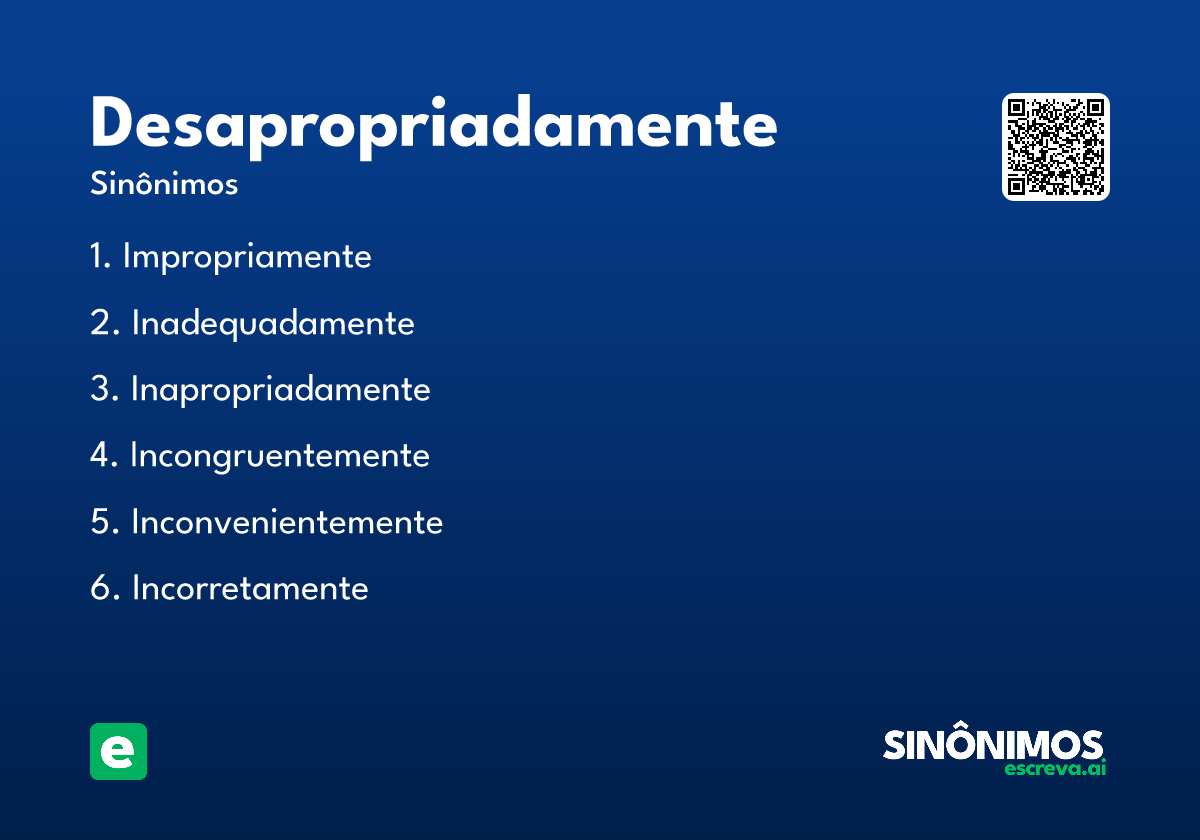 desapropriadamente