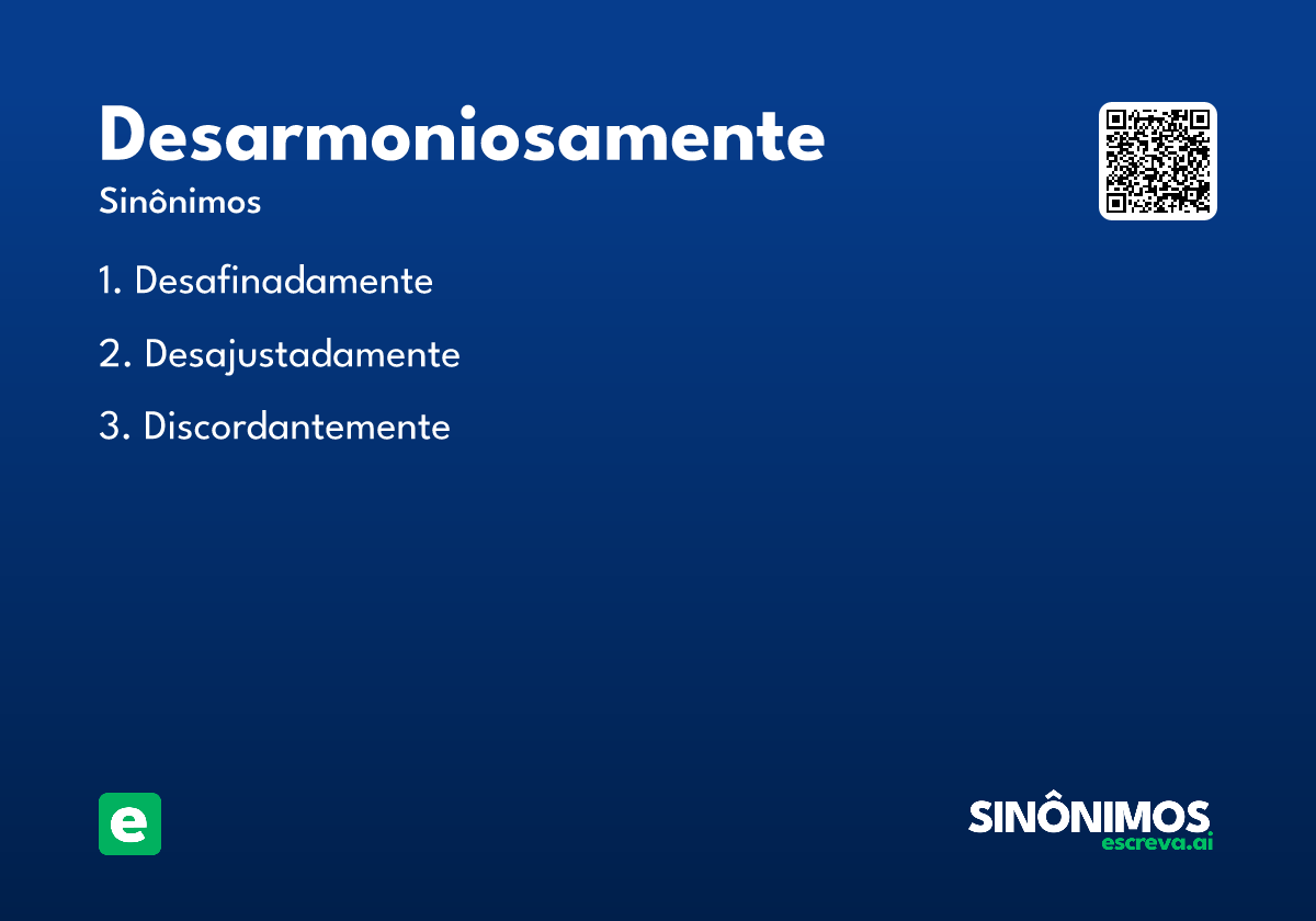 desarmoniosamente