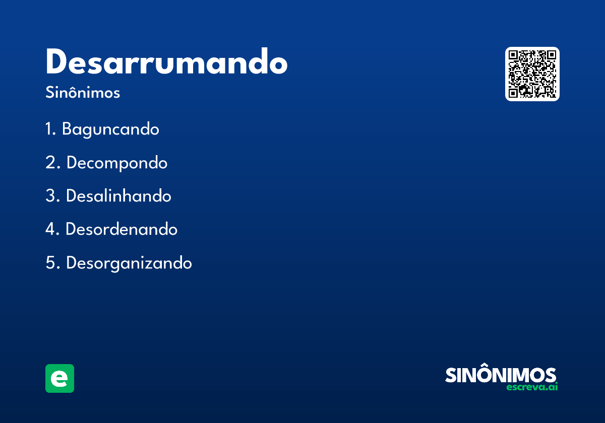 desarrumando