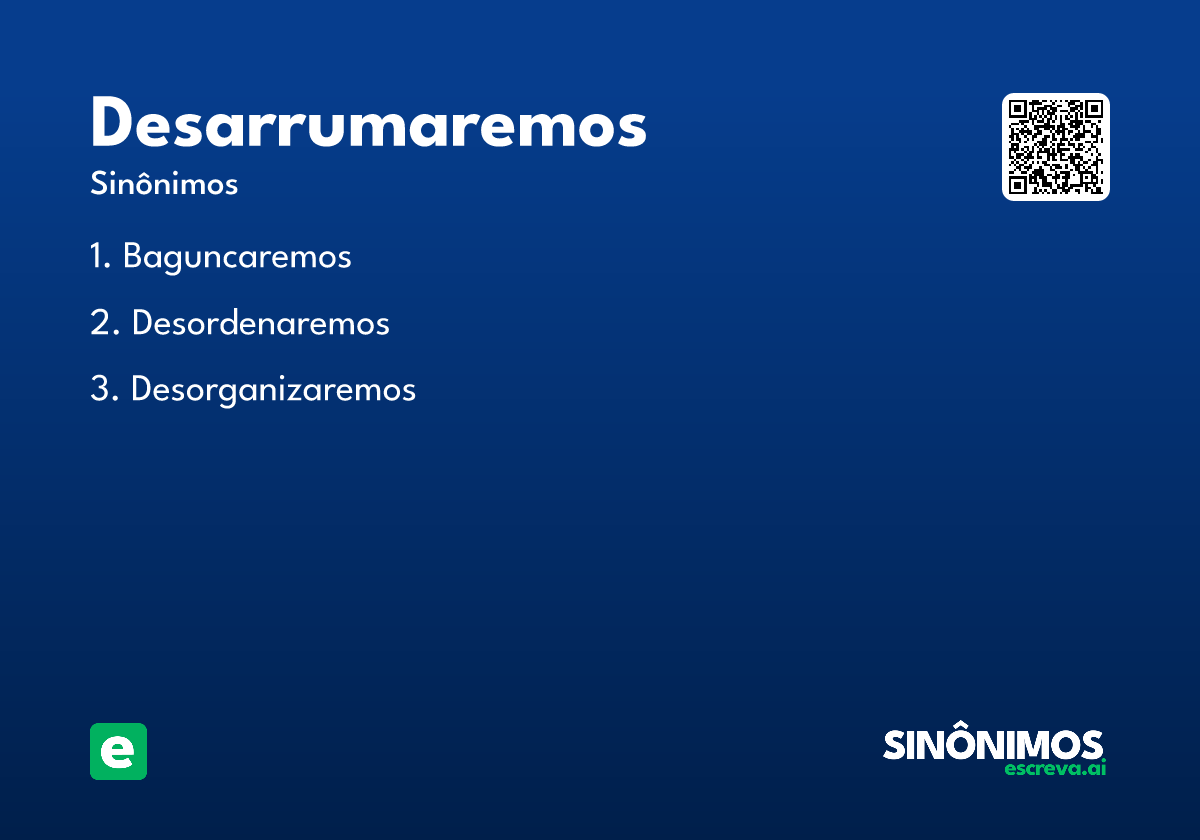 desarrumaremos
