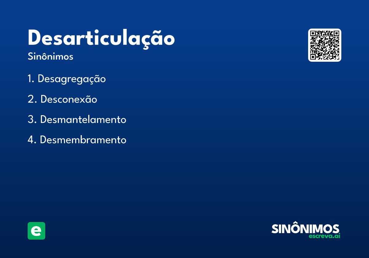 desarticulação