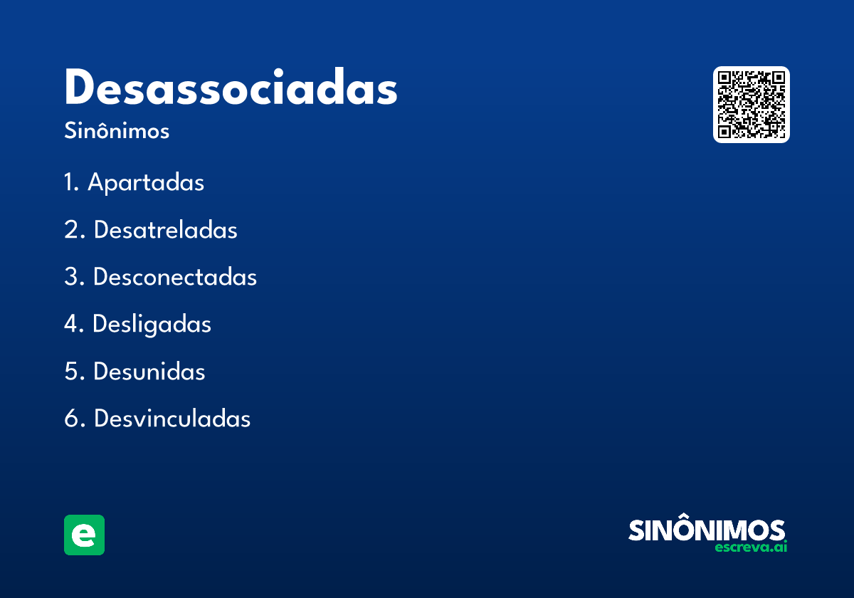 desassociadas