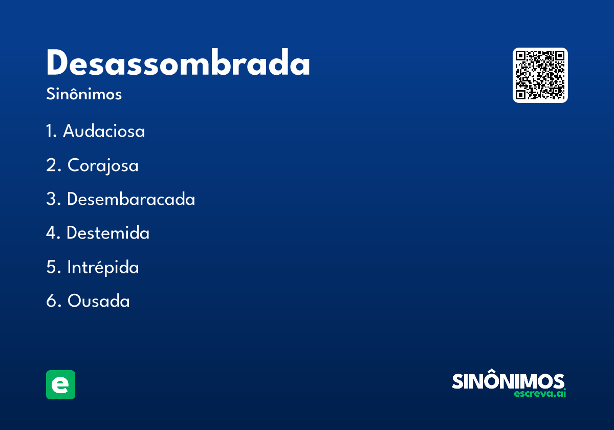 desassombrada