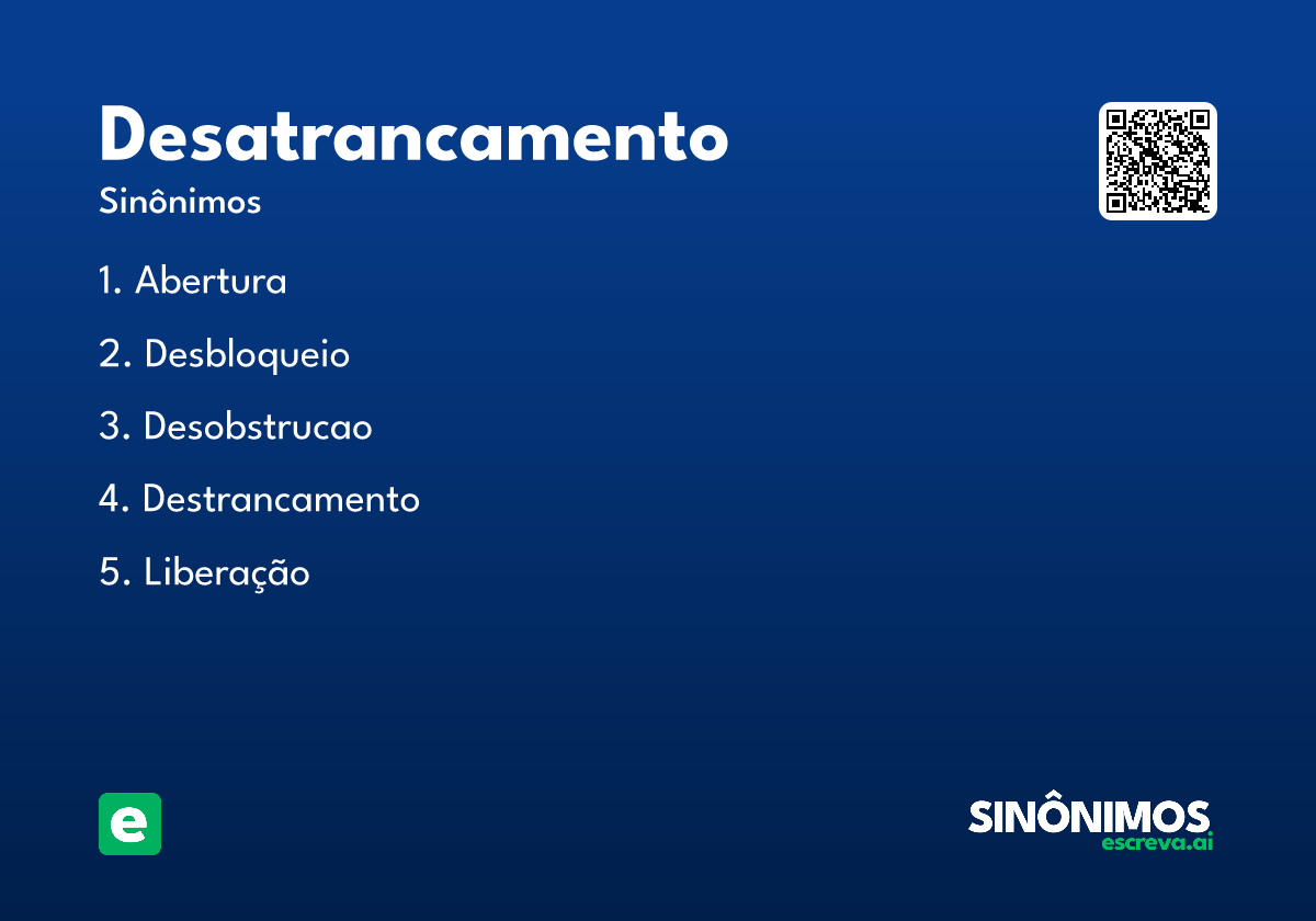 desatrancamento