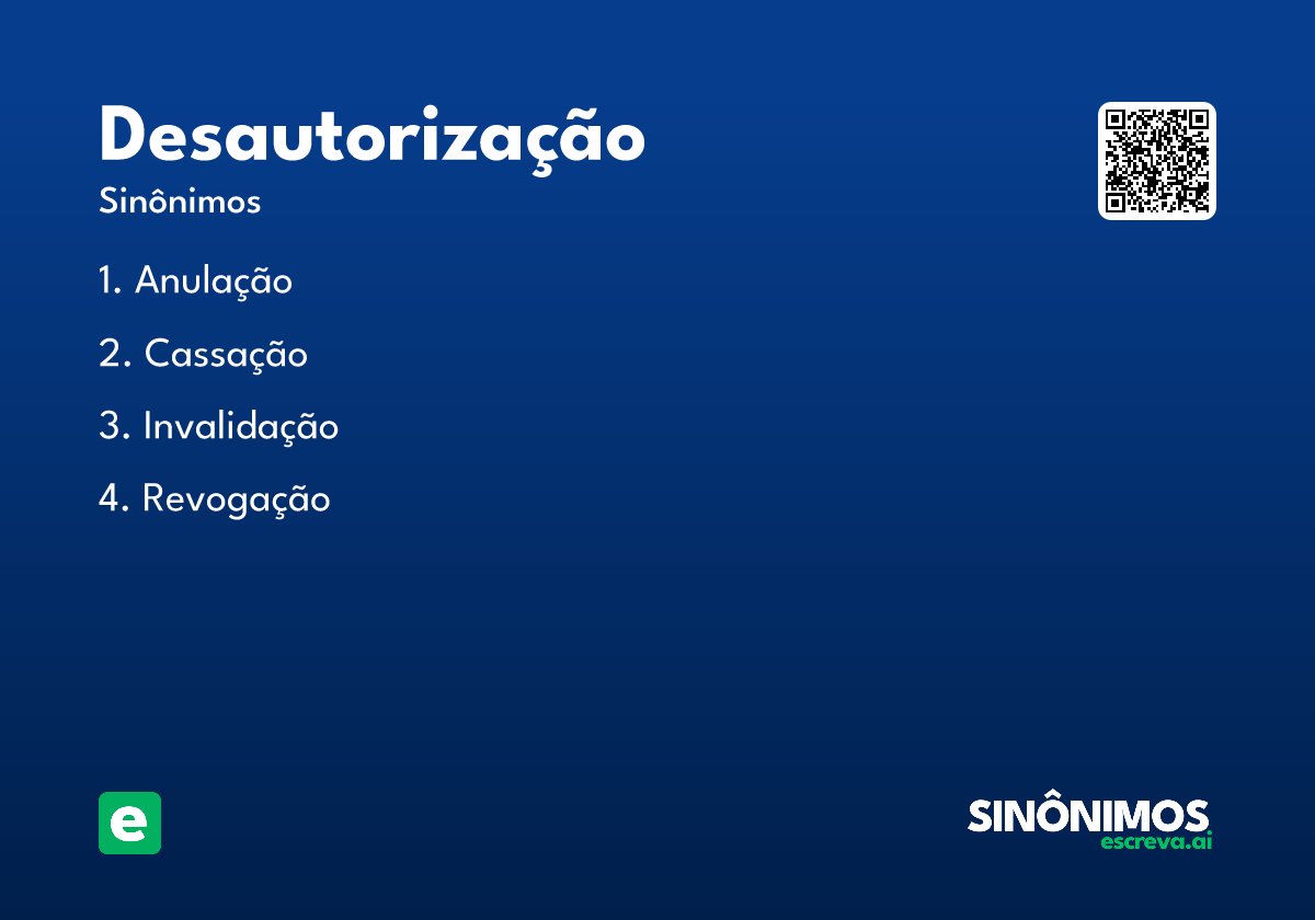 desautorização