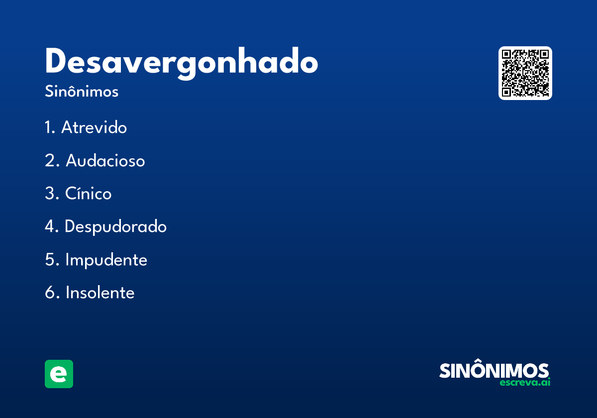 desavergonhado
