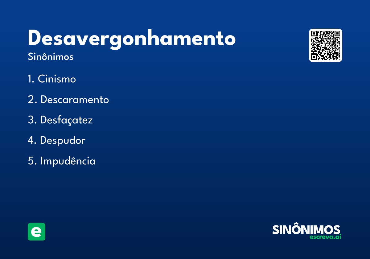 desavergonhamento