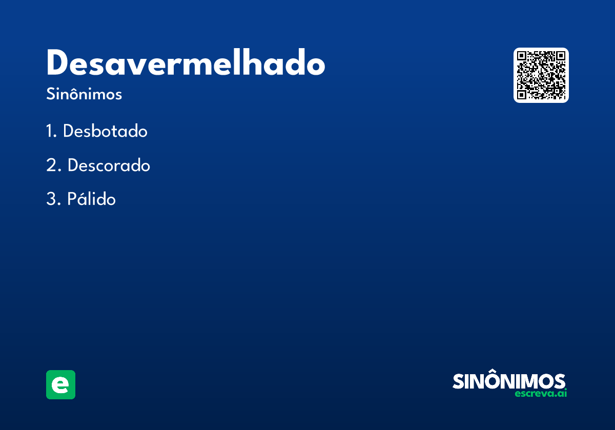 desavermelhado