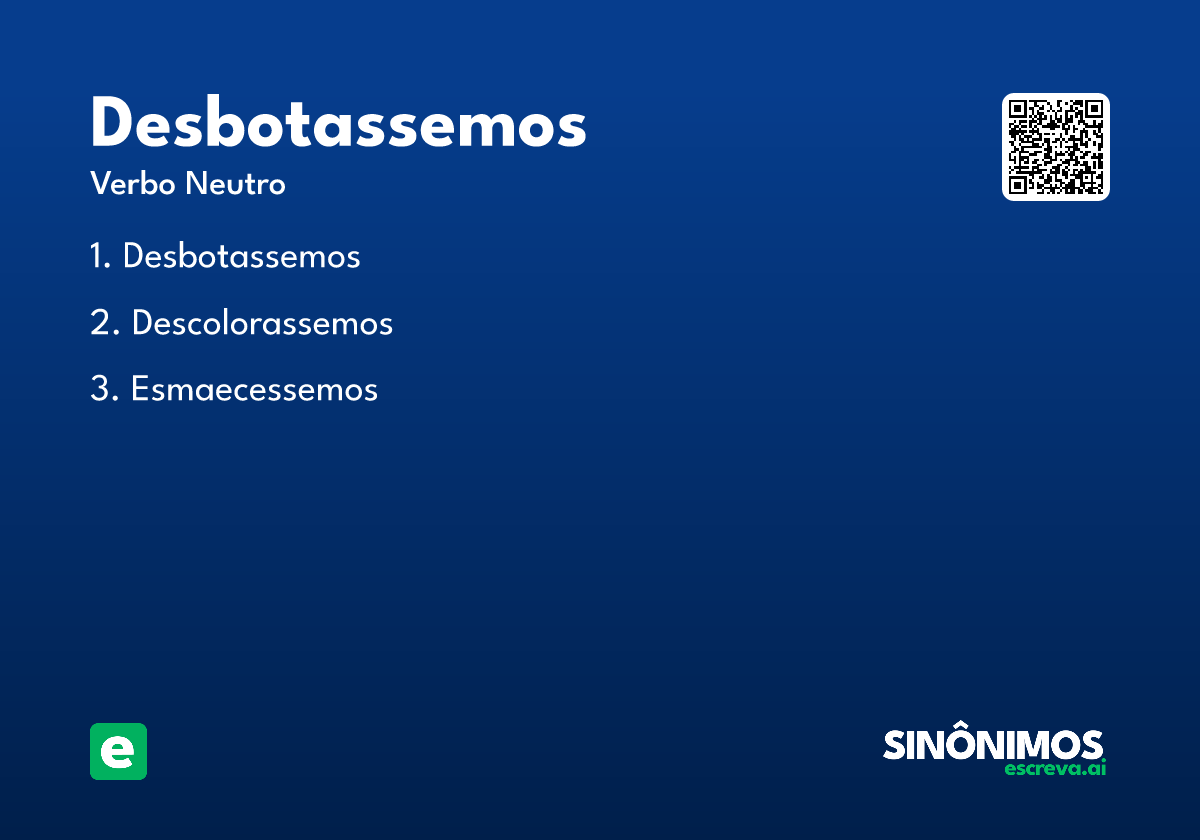 desbotassemos